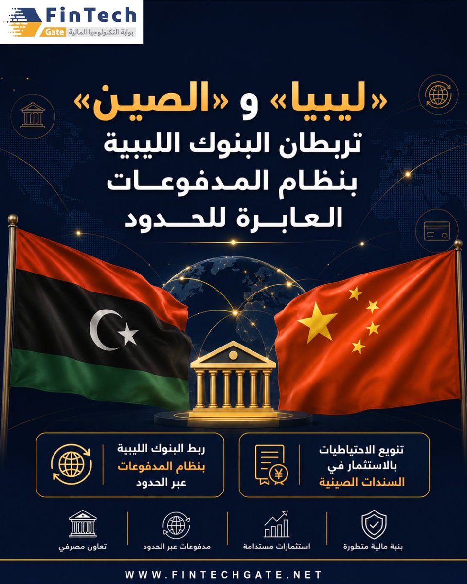FintechGate1's tweet photo. اتفقت ليبيا والصين على ربط البنوك الليبية بنظام المدفوعات العابرة للحدود...

التفاصيل الكاملة في الرابط||  https://t.co/B8v401AHSD

#FinTechGate #ليبيا #الصين #المدفوعات_عبر_الحدود #التكنولوجيا_المالية #fintech_gate https://t.co/kq6Q8dfIu7