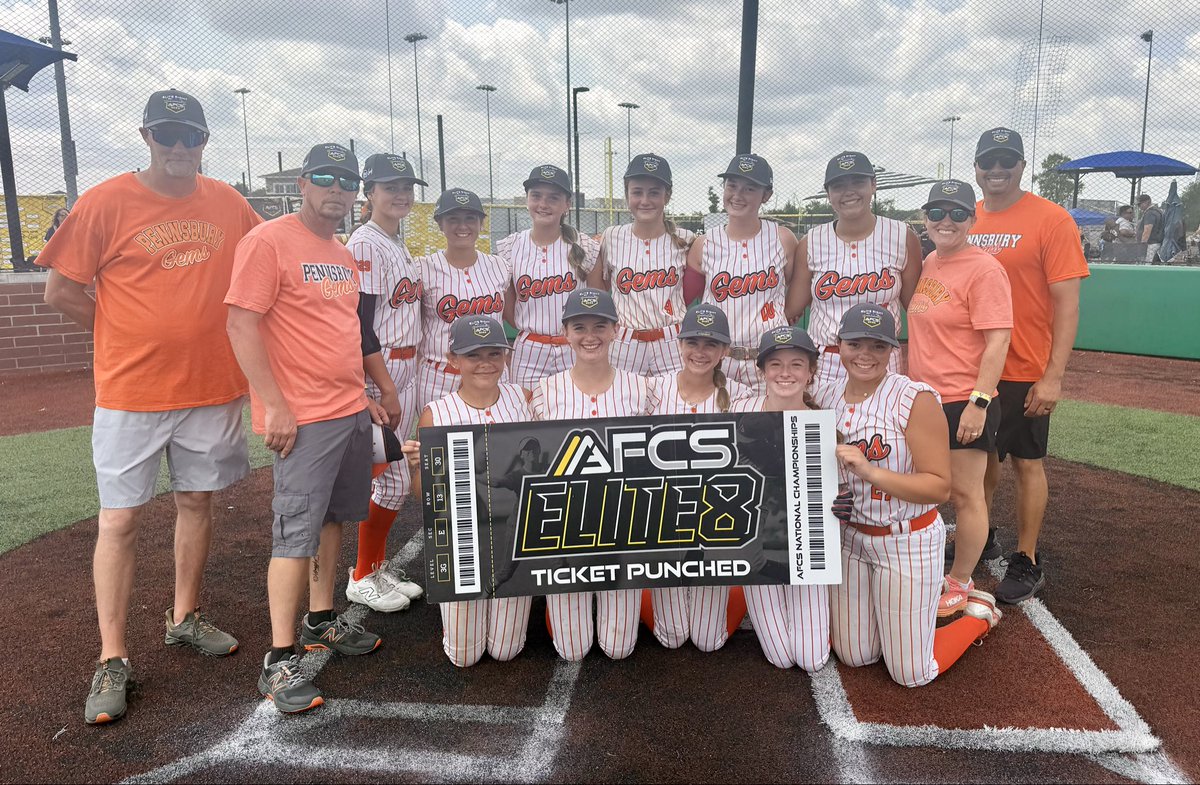 GemsElite16u's tweet photo. ELITE 8, HERE WE COME!🥎 Pennsbury Gems Elite battled until the very last pitch, earning an incredible 15-14 walk-off victory over Team Pennsylvania to punch our ticket to the Elite 8! We’re right back at it NOW as we take on TX Bombers National KTX. #GemsOn3 
#elitesummer2026 https://t.co/4ZkQUlg1iB