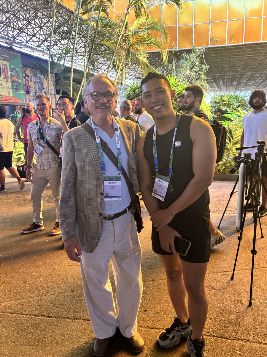 neolithicrumba2's tweet photo. Today I met @shogosensei1 and on Instagram @AcepGates both with @mpactglobal Ending HIV stigma with their Kiss-in action just outside the Global Village @iasociety @AIDS_conference #HIV #NoShame #PLWH https://t.co/WGp4QFuSSl