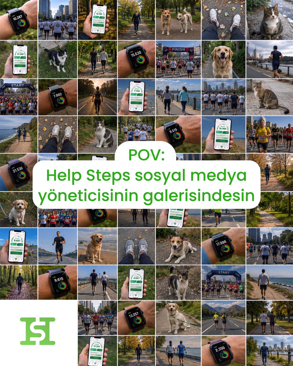 helpstepsapp's tweet photo. Galerinizde en çok hangi fotoğraflar var? 👀

Bizimkiler; yürüyüşler, adımlar, patili dostlar ve iyiliğe dönüşen kilometrelerle dolu. 💚

Şimdi sıra sizde!

📲 Yürüyüş fotoğraflarınızı paylaşın,
🏷️ bizi etiketleyin, #HelpSteps etiketiyle hikâyenizi bizimle paylaşın. https://t.co/CR7zONtr27