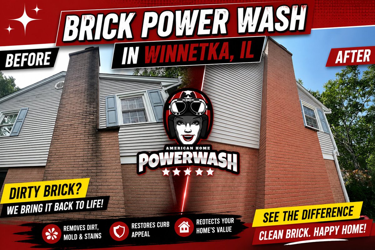 americanhomePW's tweet photo. ✨ Bringing brick back to life! 🧱💦 Professional power washing in Winnetka, IL for a cleaner, brighter home. 🏡 #WinnetkaIL #BrickPowerWash #PowerWashing #CurbAppeal #HomeMaintenance 

https://t.co/Lg124do5BO https://t.co/2CxxYr2lIq