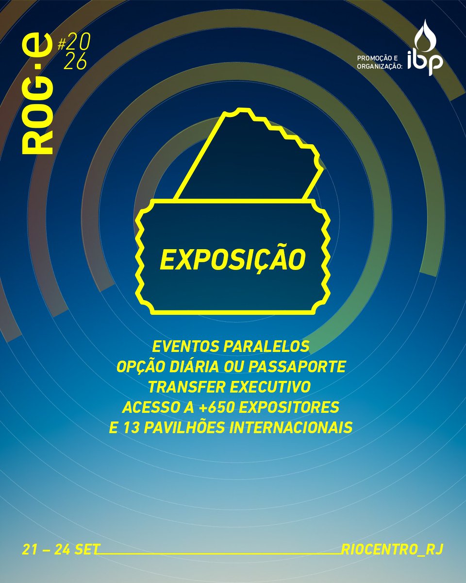 ibp_br's tweet photo. Qual a experiência você vai viver no maior festival de energia do planeta?⁣
⁣
Cada ingresso foi pensado para diferentes jornadas dentro da #ROGe2026.

Garanta sua presença 🔗 https://t.co/e5Vhh9i8hp
🗓️ 21 a 24 de setembro⁣
📍 Riocentro - RJ⁣
Promoção e organização #IBP⁣ https://t.co/m3PDFeDWop