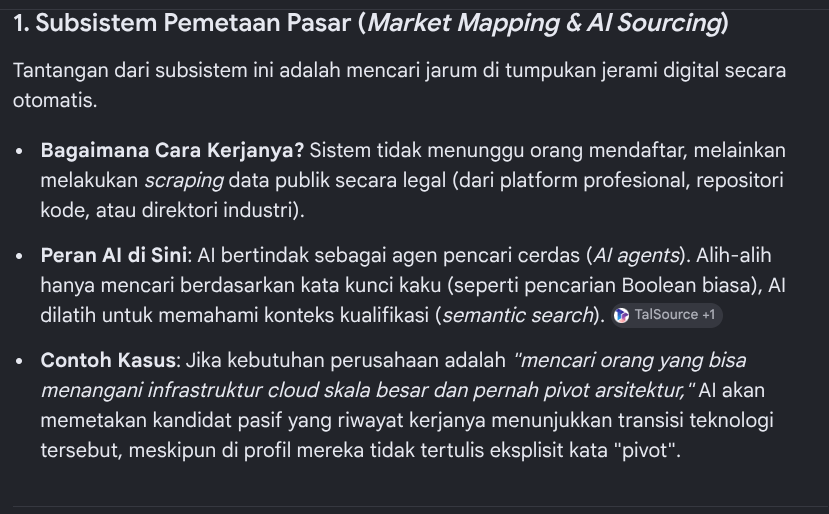 cipto_hd's tweet photo. Nyoba memahami cara kerja AI-assisted talent sourcing platform dibantu AI #ai https://t.co/yJ6kYyLRhn