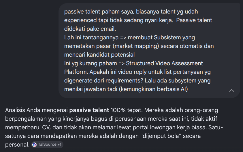 cipto_hd's tweet photo. Nyoba memahami cara kerja AI-assisted talent sourcing platform dibantu AI #ai https://t.co/yJ6kYyLRhn