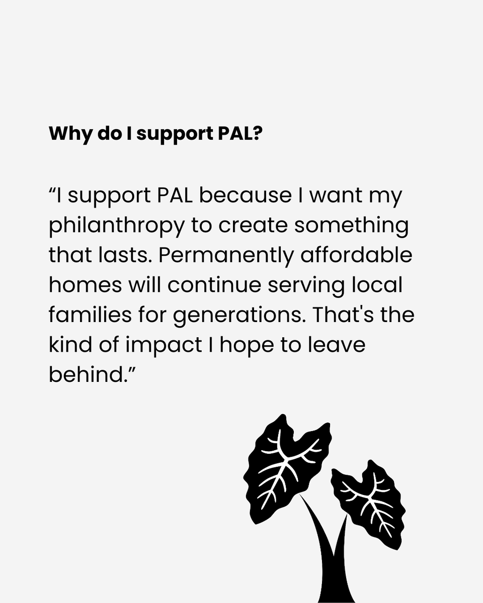 pal4hawaii's tweet photo. Some gifts keep giving for generations. 💚

Permanently affordable homes help local families stay rooted today and continue serving the community long into the future.

Create a legacy with deep roots.

https://t.co/qSgFOQEzEl

#PALHawaii #LegacyGiving #AffordableHousing https://t.co/UsdPzildBq