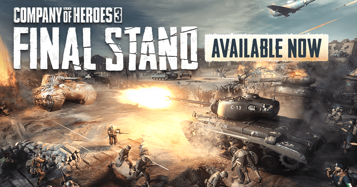 CompanyOfHeroes's tweet photo. Prepare your defenses! 🔥 An all-new standalone wave defense experience, Company of Heroes 3: Final Stand has arrived, designed to bring you straight to the action! Available now on Steam, with a 10% Launch Discount plus 20% off for CoH3 owners. Buy now 🔗 https://t.co/OG7wVm33lY https://t.co/11O3VGy51I