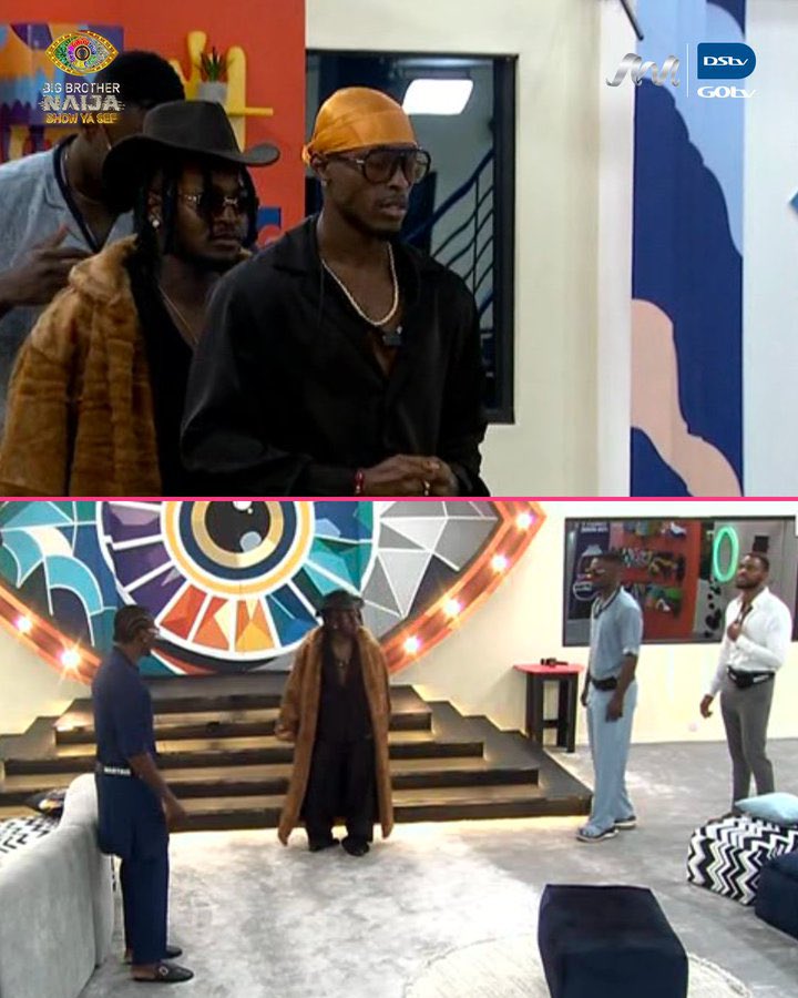 bigPauloT's tweet photo. The Men Are Ready And Active 

But what is Sultex Wearing 🤣🤣🤭🤭🤭🤣🤭 #BBNaija #BBNaijaS11 @BBNaija https://t.co/ZMtPbd06Ub
