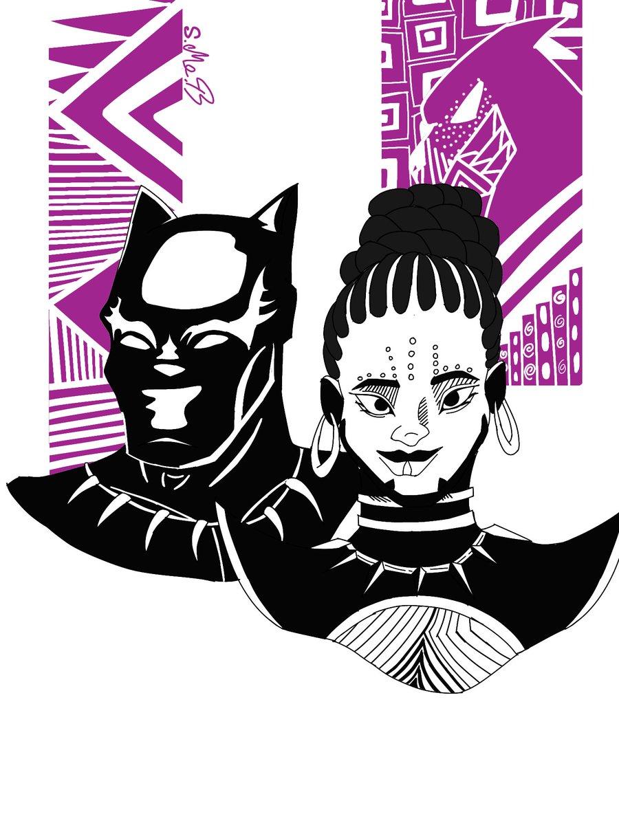 TheOrangeDraws's tweet photo. T'Challa/Black Panther and Princess Shuri Portrait.
#Blackart #MarvelFanart #BlackPanther #Marvel #Shuri https://t.co/vKhKpJDl8A