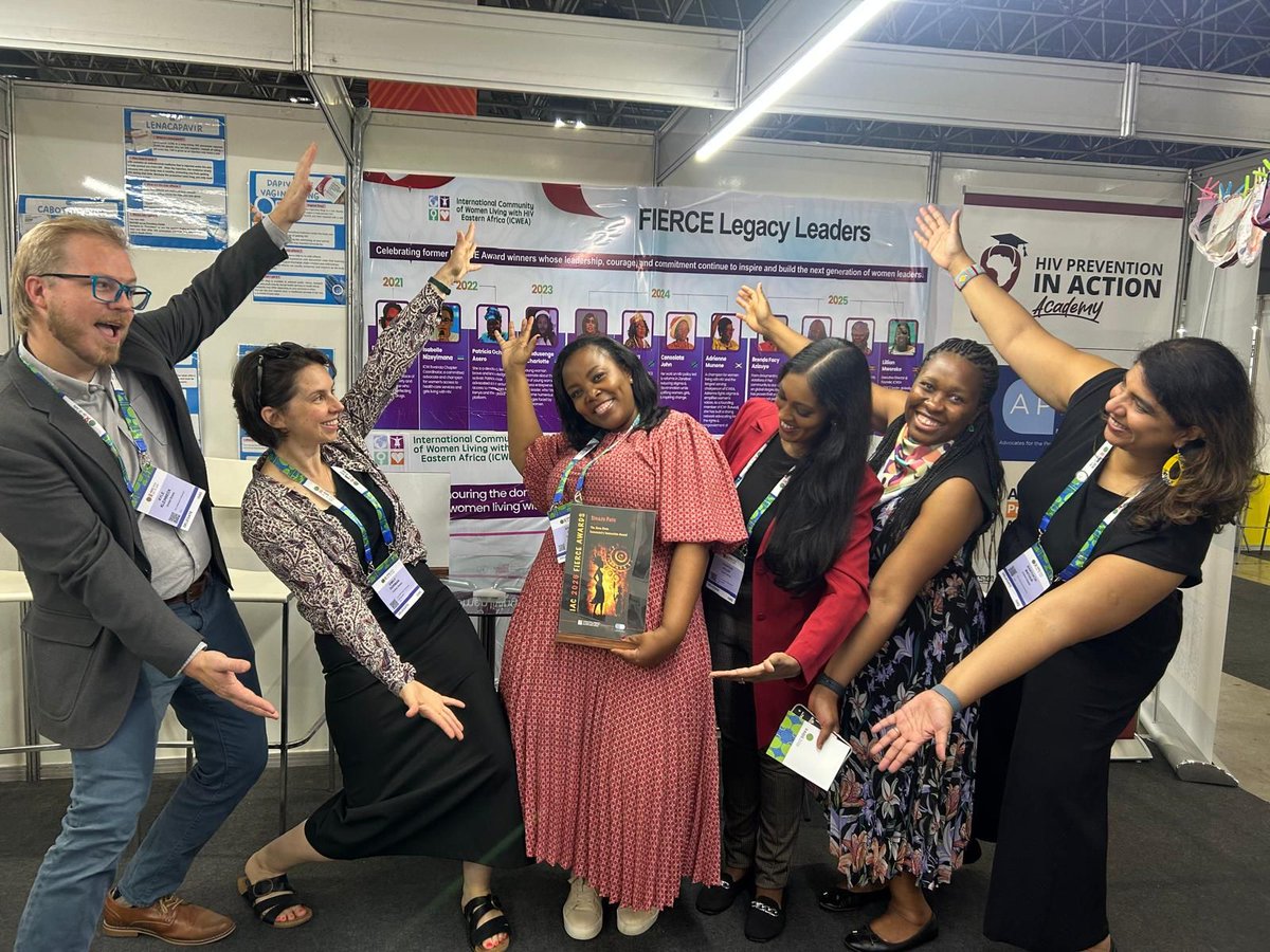Pop_Council's tweet photo. At #AIDS2026, Sinazo Pato was the recipient of the Zena Stein Community Innovation Award at the IAC 2026 FIERCE Awards, hosted by the International Community of Women living with HIV Eastern Africa (@ICWEastAfrica) &amp; Advocates for the Prevention of HIV in Africa (@PublicHealth)! https://t.co/zcMksnQ2NQ
