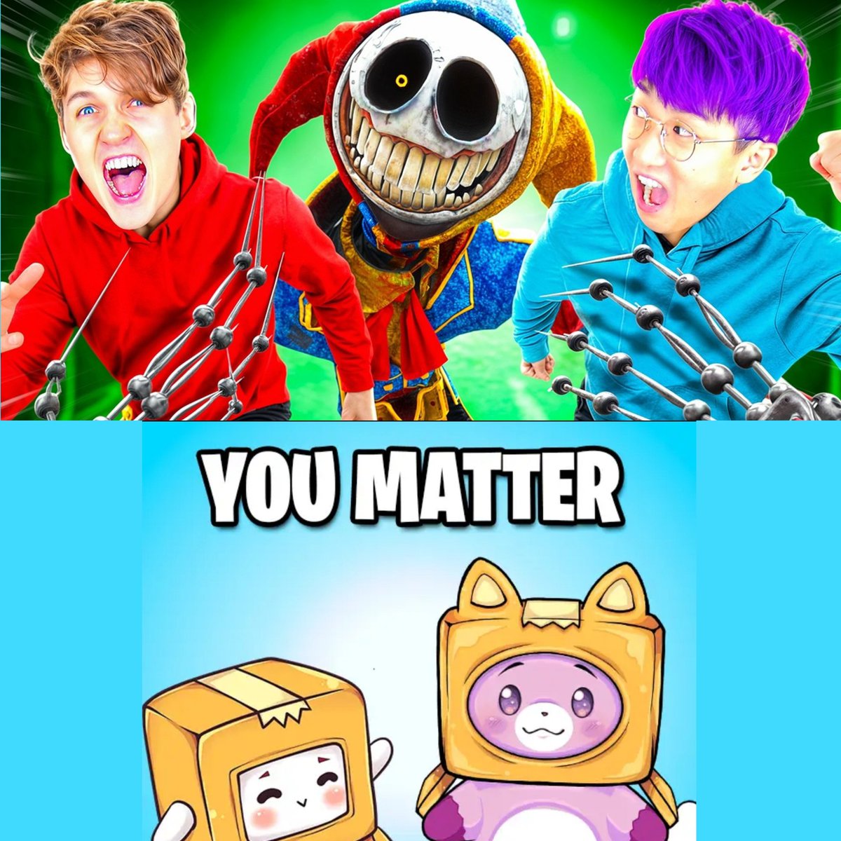 mascotmassacre's tweet photo. 🚨 LankyBox has mysteriously disappeared from social media.

Their last video was 5 months ago. Their final community post simply said, "You Matter." https://t.co/QcxEeDzhcL