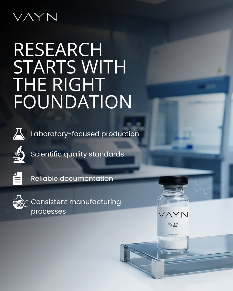 officialvayn's tweet photo. For Research Use Only. 🧪

Every research project deserves materials developed with precision and consistency. At VAYN, quality standards and careful documentation remain at the center of every product we provide.

Explore our catalog and learn more through the link in our bio.

#ResearchUseOnly #ScientificResearch #LaboratoryResearch
