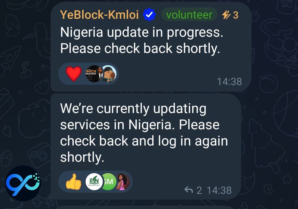 Olohunyo01's tweet photo. Kindly know that @YeBlockLIM are on maintenance...
They are preparing to integrate a feature that will allow users to chat inactive and active referral on their list..
       Be patient🔥🔥🔥🔥 https://t.co/Ha2Y1yOx1f