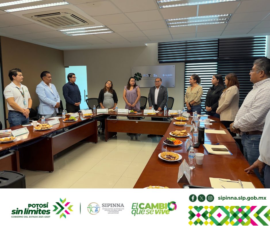 SipinnaSlp's tweet photo. La Secretaría Ejecutiva del #SIPINNASLP, participó en la firma del Acta de Instalación del Grupo Estatal de Coordinación, Seguimiento y Articulación Interinstitucional para la implementación de la Estrategia para el Manejo de la Desnutrición Aguda Infantil. 

#PotosíSinLímites https://t.co/G7jmsfH961