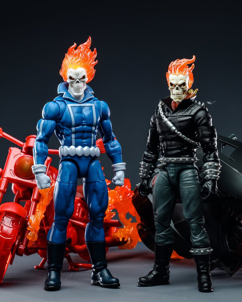 ActionActionFig's tweet photo. Ghost Riders! 🔥 

PC - @mrleeee IG

#ActionFigure #Marvel https://t.co/F3tyBzybCt