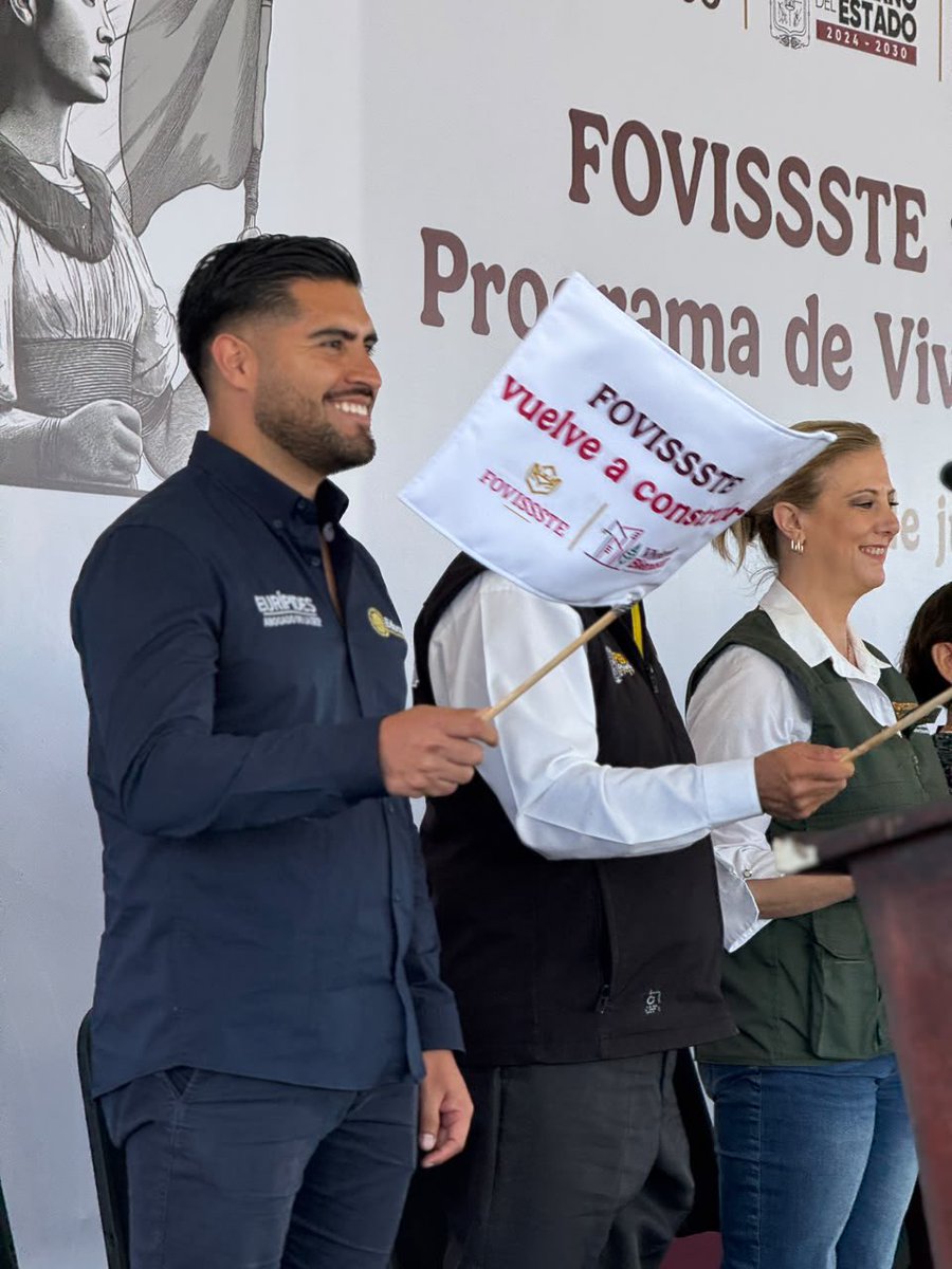 euripidesf's tweet photo. Hoy vivimos un día histórico. Desde #PueblaDeZaragoza se dio arranque a la vivienda social de Fovissste por primera vez en 34 años. 

Enhorabuena a la Presidenta @Claudiashein por todos sus avances en vivienda, y a sus grandes aliados como el Gobernador @armentapuebla_. https://t.co/I7XUvKnfTK