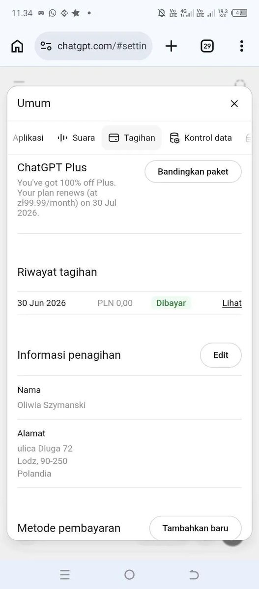 Arsyadapp's tweet photo. CHAT GPT 1 BULAN GRATIS!! 
Jangan mau di bodohin orang beli berpuluh puluh ribu bahkan ratusan
Ada 2 cara, cara manual dan pakai bot
1. Cara manual :
Pakai vpn ubah ke negara Jepang, trus login ke web gpt
2. Pakai bot : 
https://t.co/8Ow114fucj
#zonauang https://t.co/EAKzRedRb7