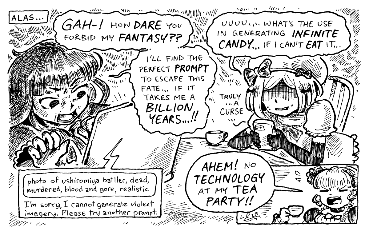 notwilliam_'s tweet photo. sorry guys... the #umineko witches are using AI.... we gotta cancel them now..... #うみねこFA https://t.co/jq9O5b8fTC