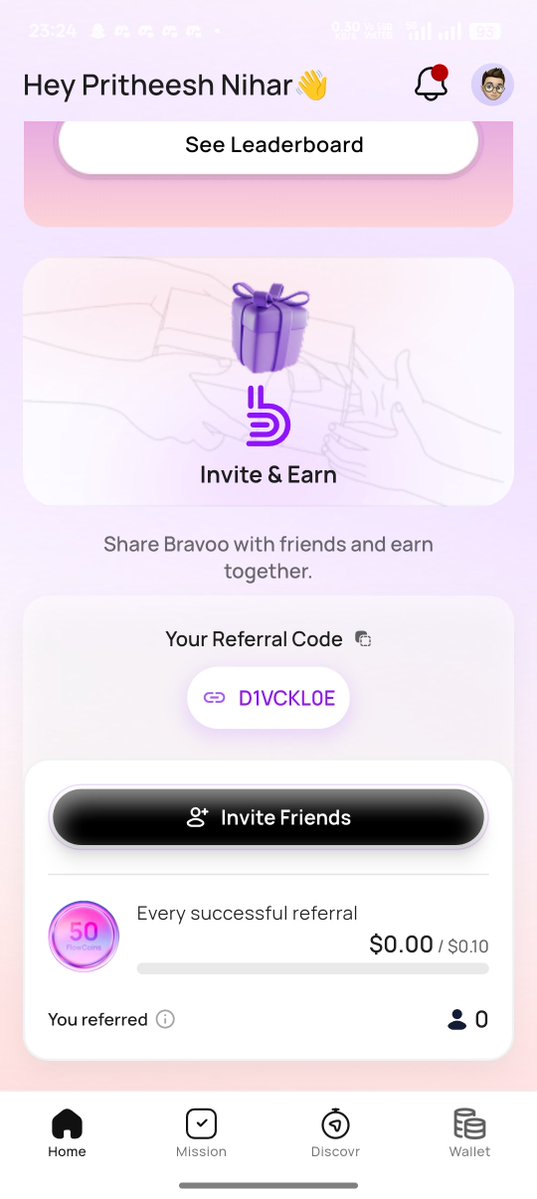 PritheeshNihar's tweet photo. 🚀 Looking for a fun way to earn rewards? Check out @BravooOfficial! 💜
Complete simple missions, discover new apps, learn new skills, and invite friends to earn rewards.
🎁 Use my referral code: D1VCKL0E
Join today!
#Bravoo #EarnRewards #OnlineEarnings #SideHustle #ReferralCode https://t.co/1aQKamrcoT