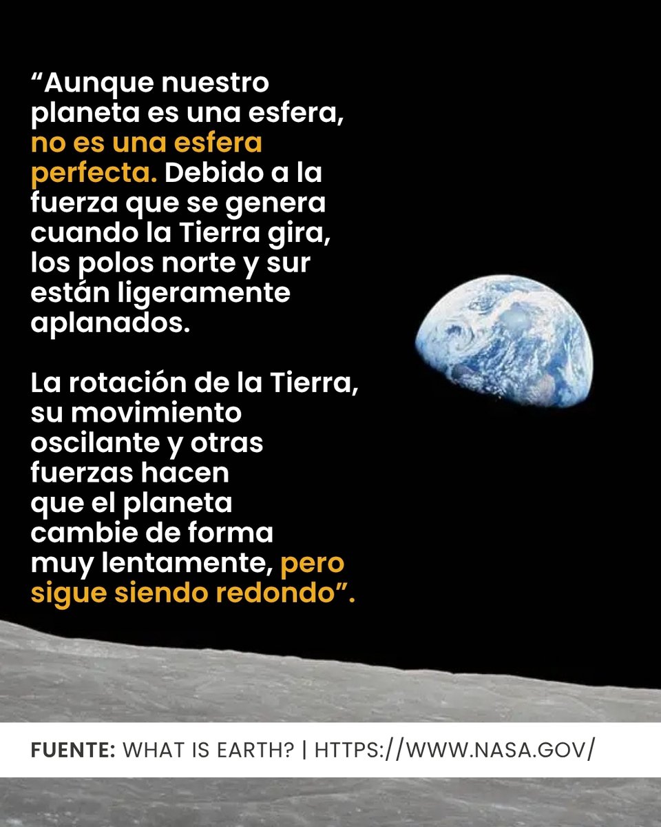 verificado_mx's tweet photo. Publicaciones aseguran que la #NASA reveló que "la #Tierra no es redonda". 🌏❌
Pero las imágenes virales son del #geoide, un modelo del campo gravitatorio, no la "verdadera forma" del planeta que la NASA aún describe como una esfera imperfecta. 🌎 ✅ https://t.co/jK1aFiKjRo