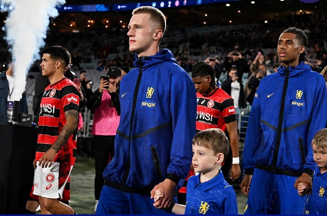 Blue_Footy's tweet photo. Reggie Watson on his performance against Western Sydney Wanderers:

🗣 "My feeling after the game was that I played well. Of course, at this stage of pre-season, you start to feel tired as the game progresses, but the substitutes that came on – unbelievable players – made it easier for me to ride through to the end."

~ @ChelseaFC