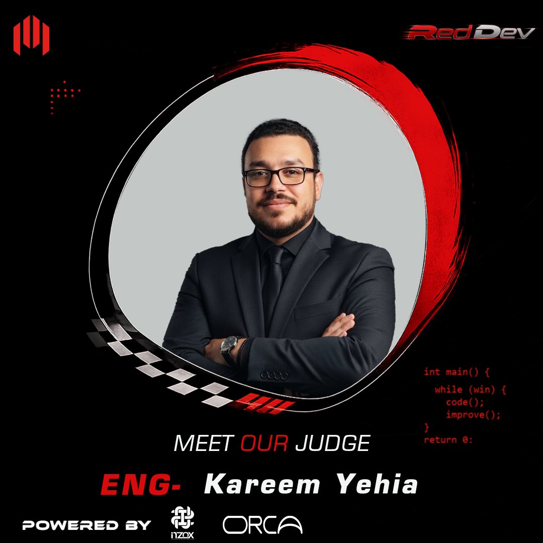 MegaTeamMU's tweet photo. Meet Our Race Steward🚩
Every great race needs someone who can separate speed from real performance
We're excited to welcome Karim yehia as one of the Judges at RedDev
#MEGA_Team
#Empowering_TechMinds
#fueled_by_code_driven_by_innovation
#Red_Dev https://t.co/FWkcNmDVbl