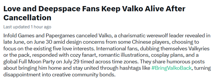 _monamorgana's tweet photo. This will sound very cheesy, but I'm honestly tearing up a little at this trend summary 🥹 May the Valkyries always be known for unity, creativity, and bonding by turning hate into love🤍💚

#BringValkoBack #ValkoIsLoved https://t.co/Sa1Y7KEU8h