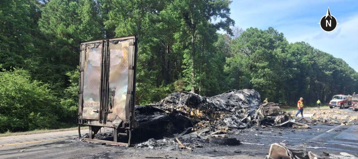 NTSB_Newsroom's tweet photo. NTSB issues the final report for the investigation into the July 24, 2024 multivehicle work zone collision and post-crash fire on I-95 in Kenly, North Carolina: https://t.co/0oOcnjktKN

Investigation page: 
 https://t.co/jzNrxylxHT https://t.co/CVe03wUBwq