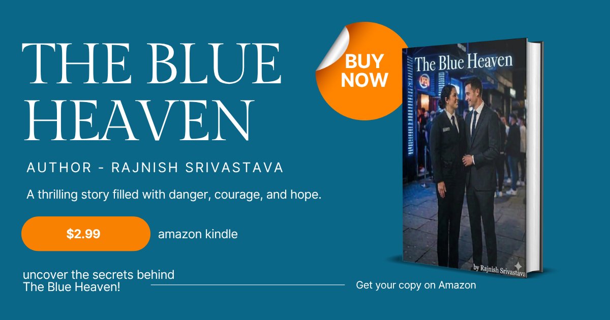 ParulParul4u's tweet photo. 🎭Uncover shocking secrets in The Blue Heaven by RAJNISH SRIVASTAVA. Available now on Amazon for every thriller lover.
🔗Buy Link- https://t.co/ISrEWs37Cu
#CrimeFiction #BookWorld #ReadingGoals #IndieAuthor #AmazonBook https://t.co/bTpEdTdX26
