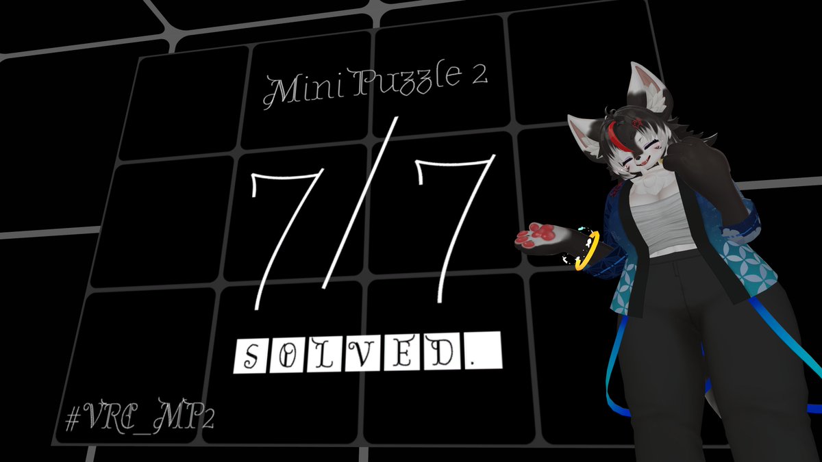 takespeon_VRC's tweet photo. #VRC_MP1 シンプルなルールでこういうのできるのすごい！親子関係大変そうって思ったけど個別に動かしてるのかな(？)
#VRC_MP2 簡単そうで難しかった！こういうのすき～
#VRC_MP3 むずかった～！ルール理解までがめちゃ長かった。。なんとかクリア！
3の倍数　ちょっと時間かかった～　面白い！ https://t.co/kn6QXigpkk