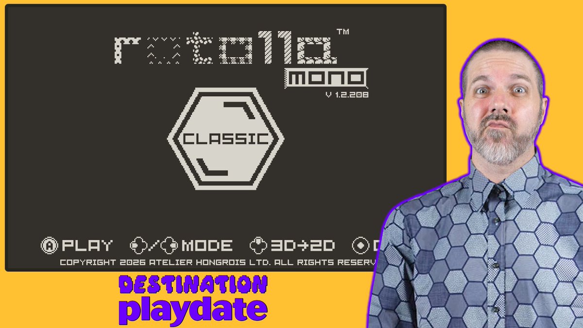 HelloPlaydate's tweet photo. 🟨🟨🟨
ROTOLLA MONO - Playdate gameplay + impressions
🟨🟨🟨
https://t.co/BQjkD72nxR

#playdate https://t.co/kz7X0yCWug