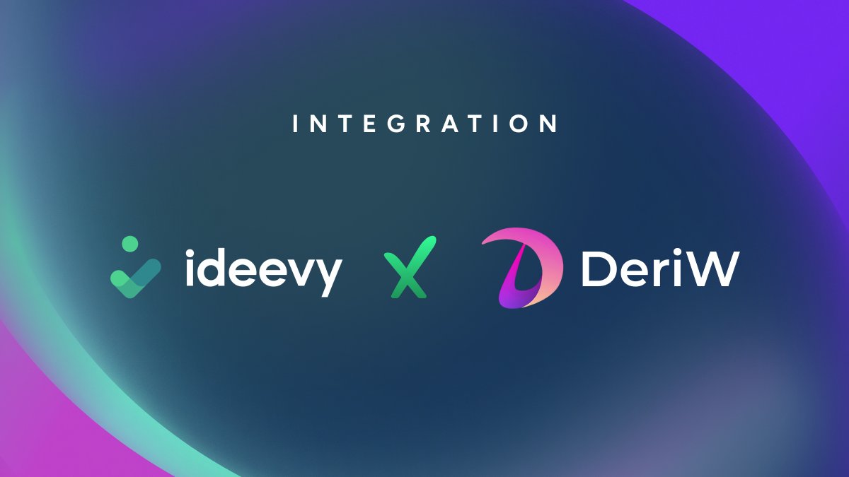 Ideevycom's tweet photo. IDEEVY x @DeriWOfficial

Zero-gas perpetual trading meets flexible identity verification. DeriW is building a fast and accessible decentralized trading ecosystem. IDEEVY provides a unified workflow for document checks and external verification providers, helping Web3 products introduce compliant onboarding where and when it is required.

IDEEVY becomes the identity verification layer for the DeriW ecosystem, enabling compliant onboarding wherever identity checks are required:  without adding KYC to the entire decentralized trading experience.