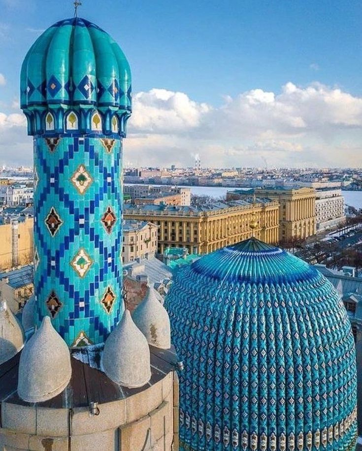 AlMaqamat_'s tweet photo. Neo-Timurid architecture. Saint Petersburg Mosque built 1913. https://t.co/fgoeviiudR