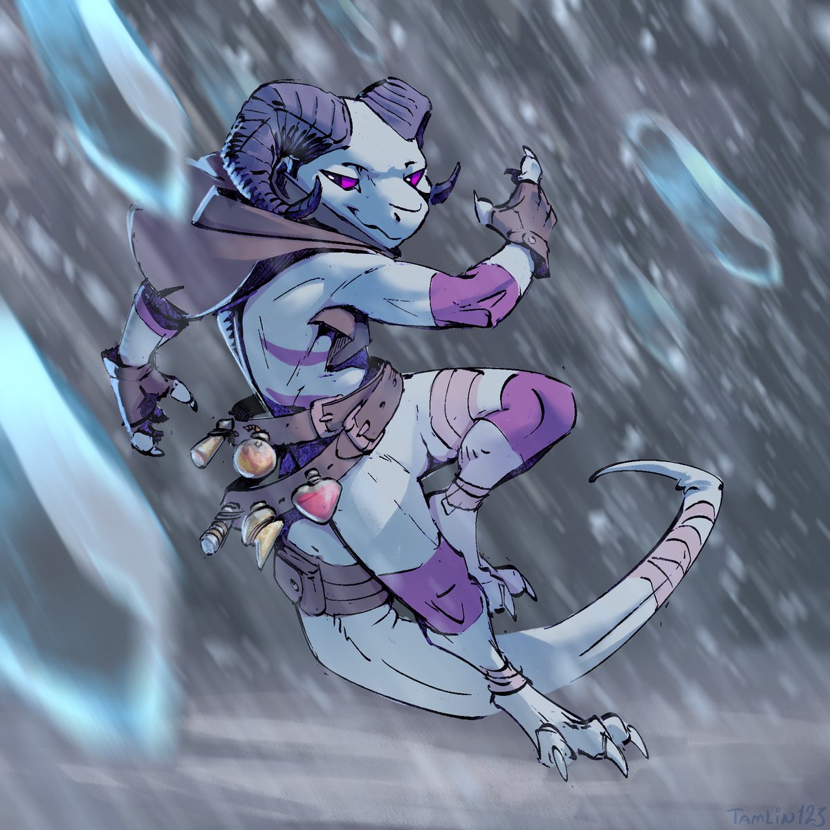 TamLin123_'s tweet photo. Frigil the Cryomantic Kobold! https://t.co/LSvvcc227i