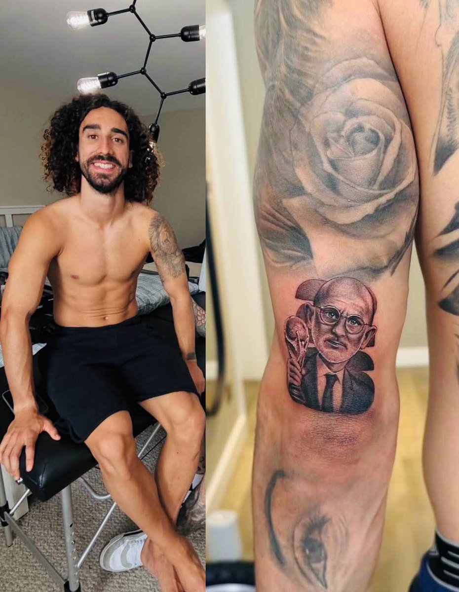 AllFootballfans's tweet photo. 🚨 BOUM !💣🔥 IL A TENU SA PROMESSE ! MARC CUCURELLA S’EST TATOUÉ LE VISAGE DE LUIS DE LA FUENTE SUR LE BRAS ! 😭🇪🇸💉

Abonne toi 👉#allfootballfans https://t.co/fXBcFUSfIB
