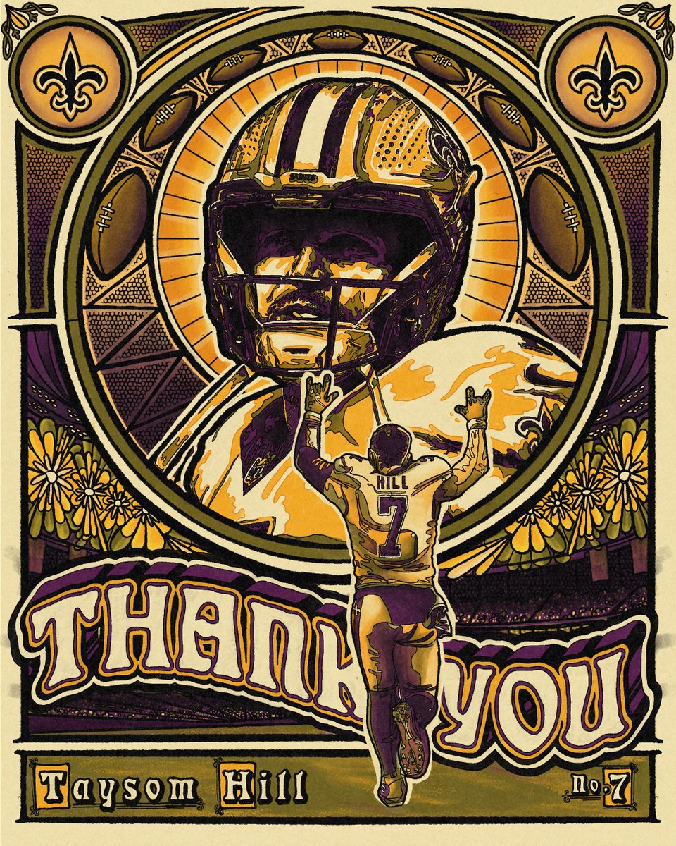 Saints's tweet photo. Thank you to the man who did everything, Taysom Hill. 🫡 https://t.co/JIkV0LgduE
