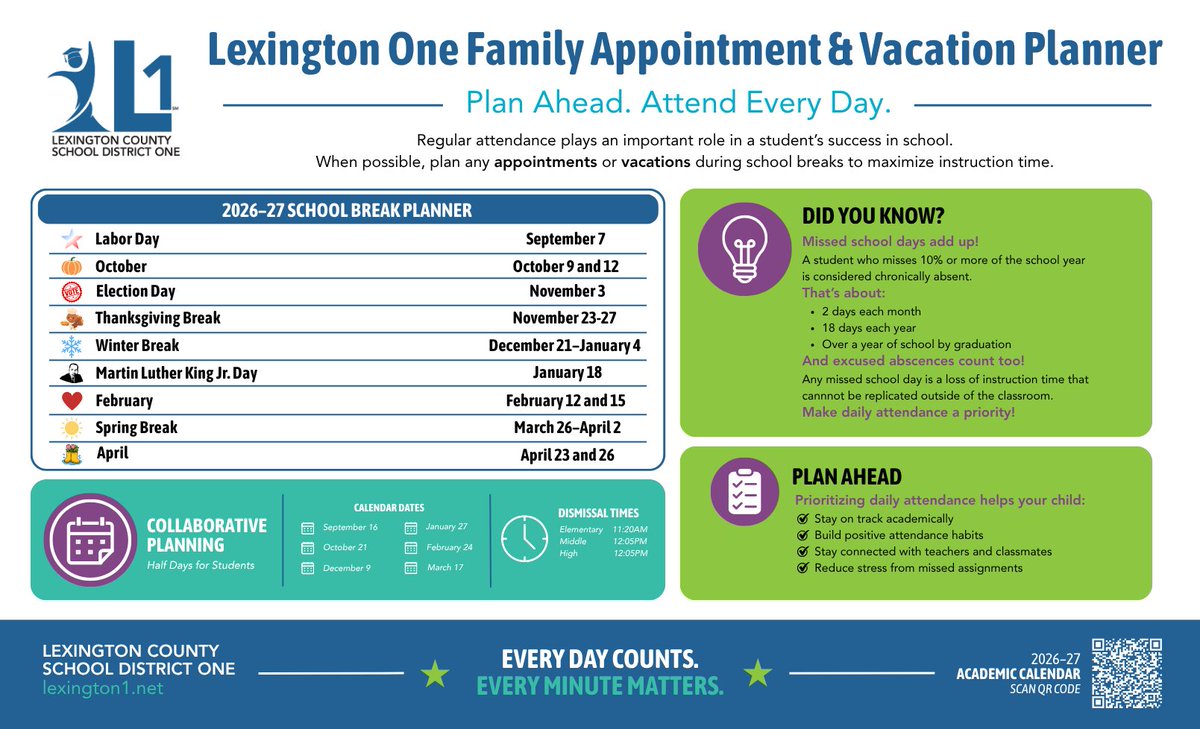 RBESRoadrunners's tweet photo. The Lex One Planner is here!  This sheet has all holidays, collaborative planning days, links to academic calendar and more in one easy to read sheet. https://t.co/fBfMw9ccml