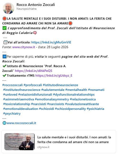 prof_zoccali's tweet photo. 🛑𝗟𝗔 𝗦𝗔𝗟𝗨𝗧𝗘 𝗠𝗘𝗡𝗧𝗔𝗟𝗘 𝗘 𝗜 𝗦𝗨𝗢𝗜 𝗗𝗜𝗦𝗧𝗨𝗥𝗕𝗜. 𝗜 𝗡𝗢𝗡 𝗔𝗠𝗔𝗧𝗜: 𝗟𝗔 𝗙𝗘𝗥𝗜𝗧𝗔 𝗖𝗛𝗘 𝗖𝗢𝗡𝗗𝗔𝗡𝗡𝗔 𝗔𝗗 𝗔𝗠𝗔𝗥𝗘 𝗖𝗛𝗜 𝗡𝗢𝗡 𝗦𝗔 𝗔𝗠𝗔𝗥𝗘🛑
---
📰𝗩𝗮𝗶 𝗮𝗹𝗹'𝗮𝗿𝘁𝗶𝗰𝗼𝗹𝗼: https://t.co/DIaSXYmSQK 
---
#dysfunctionalrelationships https://t.co/aqtU8UJnVW
