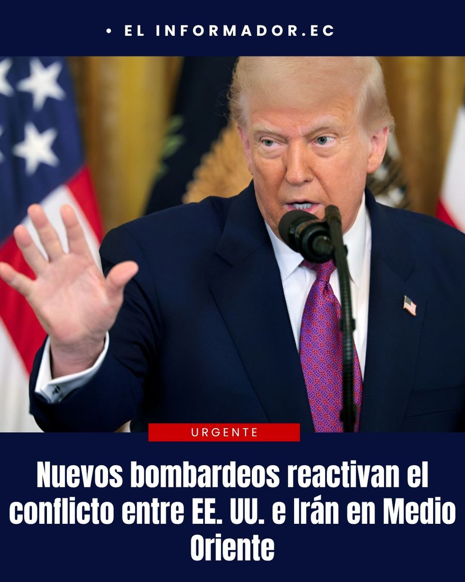 El_InformadorEC's tweet photo. #Internacional | Donald Trump advirtió que EE. UU responderá con fuerza luego del ataque con misiles contra bases estadounidenses en Jordania 

Además, fuerzas de #EstadosUnidos y Arabia Saudita bombardearon posiciones de milicias respaldadas por Teherán en Irak

#Irán #Jordania https://t.co/VjLfGStcGb