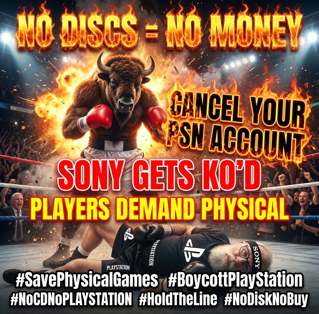 Highoctanewuin's tweet photo. @PlayStationIT 🫵🫵💩💩🖕🖕🖕#SavePhysicalGames #boycottPlaystation #NoCDNoPLAYSTATION #HoldTheLine #PSBlackout in August 🫵🫵🫵🫵💩💩🖕🖕 https://t.co/CKc1iYi3mi