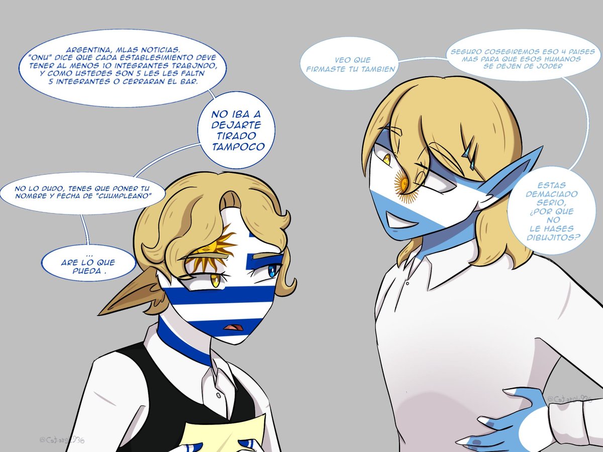 dl_mari's tweet photo. No es canon, pero contiene spoilers.
En Tictok están todas las partes, yo lo redije a tres para que se entienda^^
#countryhumans #countryhumansuruguay #countryhumansargentina #countryhumansonuxfbi #countryhumansonu #countryhumansfbi #comic
#fanfic https://t.co/Ebtubec521
