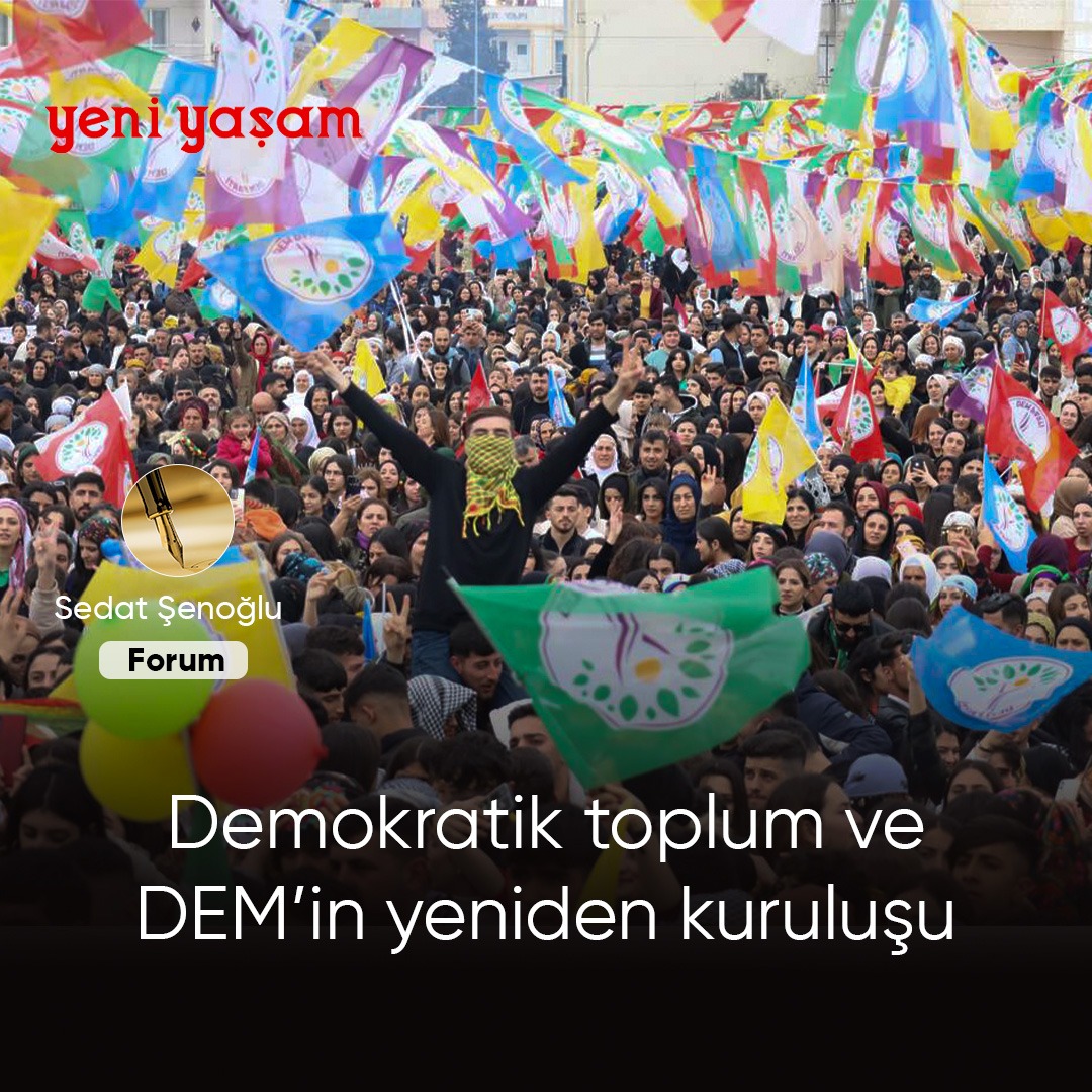 yeniyasamnews5's tweet photo. 📌Demokratik toplum ve DEM’in yeniden kuruluşu

▪️Bu süreç, HDK-HDP/DEM deneyiminin bütün tarihsel birikimini sahiplenerek, demokratik, ekolojik ve kadın özgürlükçü toplum paradigmasının günümüz koşullarında daha ileri bir düzeyde örgütlenmesi ve toplumsallaştırılması sürecidir

🖊Sedat Şenoğlu

https://t.co/zBarSfhelu