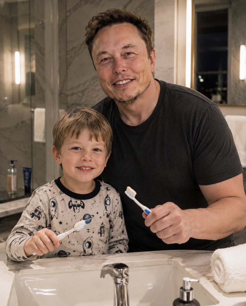 mrelon1008's tweet photo. 🪥 If Elon Musk asked you to start your day with him and Little X… what would you say? ❤️

🅰️ Absolutely! 😄
🅱️ Only if we talk about Mars 🚀
🅲️ I’d be too nervous 😂
🅳️ Best morning ever! ☀️ https://t.co/IQeaPP2bLa