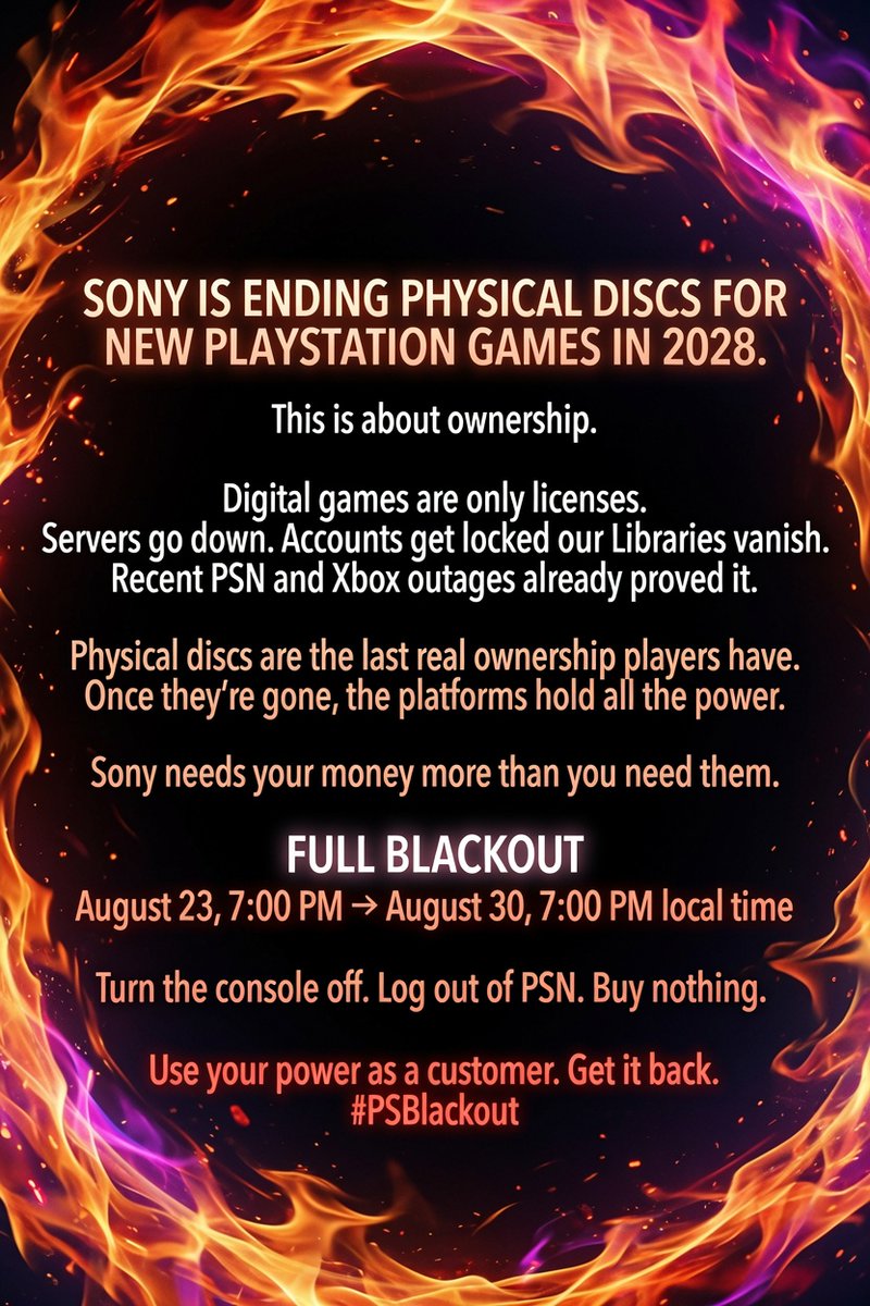 Highoctanewuin's tweet photo. @PlayStationGR 🫵🫵💩💩🖕🖕#SavePhysicalGames #boycottPlaystation #NoCDNoPLAYSTATION #HoldTheLine #PSBlackout in August 🫵🫵🫵💩💩🖕🖕🖕 https://t.co/DwIaGX0qGx