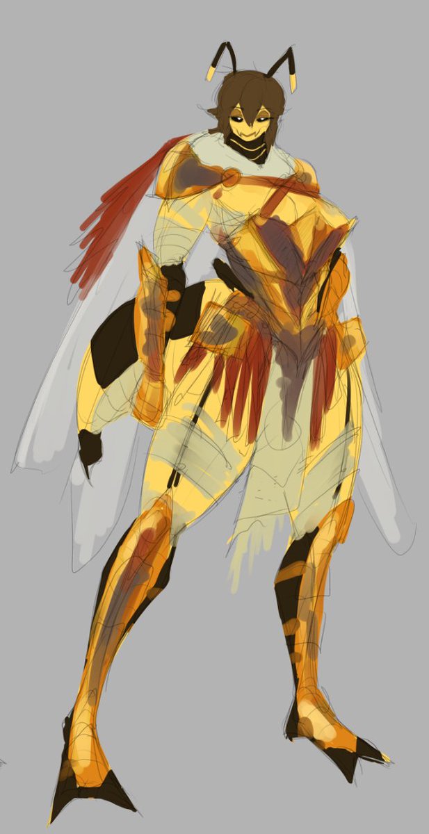 kakuraseNN's tweet photo. big bee doodles https://t.co/1ATONtn8h7