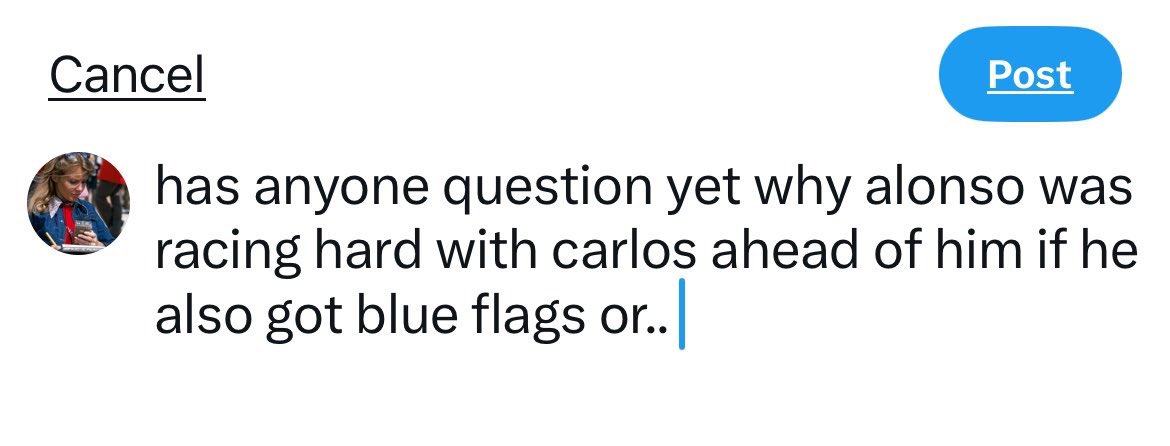 lap55_'s tweet photo. “Now if I focus particularly on Carlos and Fernando who was the car BEHIND Oscar.”

“Fernando had a number of blue flashing lights all the way through and in fact remained in position in front of Oscar.. Fernando should have conceded that position earlier”

WHO WOULD HAVE THOUGH https://t.co/7adU0P9CHr