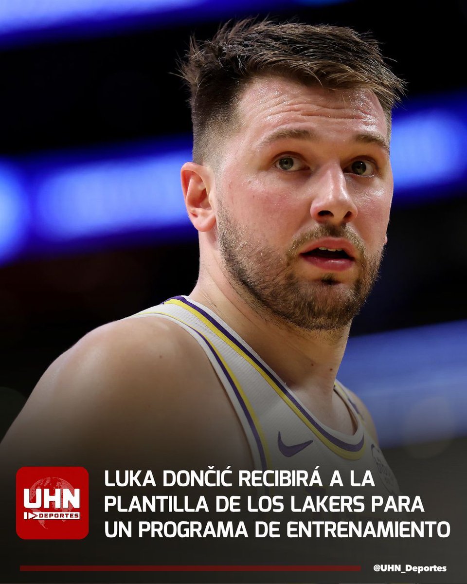 UHN_Deportes's tweet photo. 🇸🇮🇺🇸‼️ | Según informó Dave McMenamin, Luka Dončić recibirá en Eslovenia a toda la plantilla de los Ángeles Lakers para un minicampamento de 4 días. El intensivo comprendería en entrenamientos, golf y actividades turísticas en Liubliana para fortalecer los lazos entre los jugadores.
