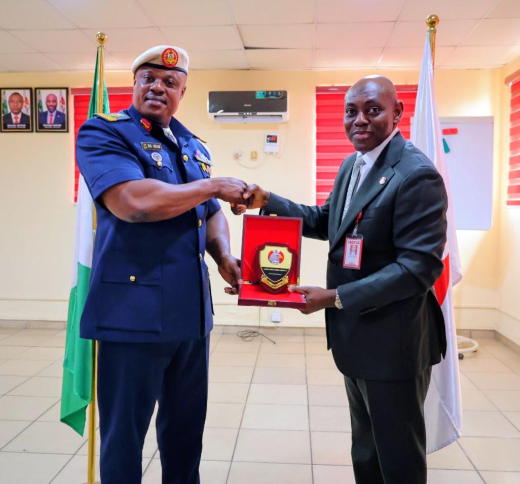 officialEFCC's tweet photo. EFCC, NAF Strengthen Inter-agency Collaboration in Lagos

The Economic and Financial Crimes Commission (EFCC) and the Nigerian Air Force (NAF) have reaffirmed their commitment to strengthening inter-agency collaboration in the areas of intelligence sharing and operational cooperation in the fight against economic and financial crimes, as well as other threats to national security.

The commitment was reaffirmed on Wednesday, July 29, 2026, when the Commander, 651 Base Services Group, Ikeja, Nigerian Air Force, Air Commodore M.A. Imam, paid a courtesy visit to the Lagos Zonal Directorate 1 of the Commission.

Speaking during the visit, Imam described the engagement as an important step towards deepening the existing relationship between the Nigerian Air Force and the EFCC, stressing that no security agency could effectively discharge its mandate in isolation.

“It is a privilege to be in your midst. Since I resumed, I have visited all the security services except the EFCC. The Nigerian Air Force was established to defend Nigeria’s airspace, but no service can succeed on its own. We want to strengthen the existing relationship between the EFCC and the Air Force,” he said.

He noted that the visit was aimed at fostering greater cooperation between both institutions, particularly in areas where the EFCC possesses specialised expertise.

“We are here to tell you what we do and the need to work together. We know you are very proficient when it comes to forensic investigation, money laundering, and terrorist financing, and we may need your expertise in those areas,” he added.

Responding, the Acting Zonal Director, Assistant Commander of the EFCC (ACE I) Adebayo Adeniyi, who received the Air Commodore, appreciated him and his entourage for the visit, describing it as a demonstration of the shared commitment of both organisations to safeguarding Nigeria’s security and strengthening institutional collaboration.

He highlighted the importance of sustained synergy between the EFCC and the Nigerian Air Force, noting that the Commission occasionally handles investigations involving aircraft and aviation-related matters that require the support and technical expertise of the Air Force.

“Sometimes we conduct investigations involving aircraft and aviation-related matters, and we may need your support. Your involvement is always important because investigations are very vast. We hope for the synergy needed for us to continue to do this job effectively. We are pleased to have you here today,” he said.

Adeniyi further reaffirmed the Commission’s readiness to work more closely with the Nigerian Air Force through intelligence sharing, technical support, and other collaborative efforts aimed at combating economic and financial crimes while enhancing national security.