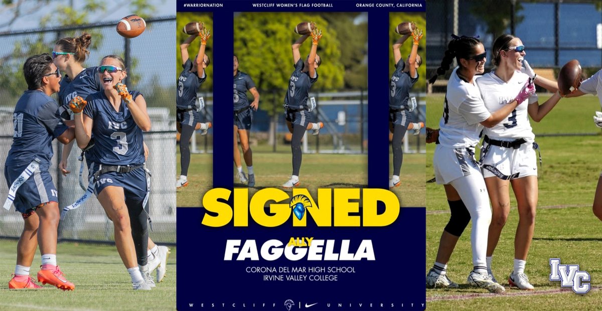 IVCLasers's tweet photo. FLAGFBALL: Irvine Valley's Ally Faggella signs with Westcliff University
https://t.co/G6Y6EOUWaU 
#GoLasers https://t.co/tcy8XvNHDV