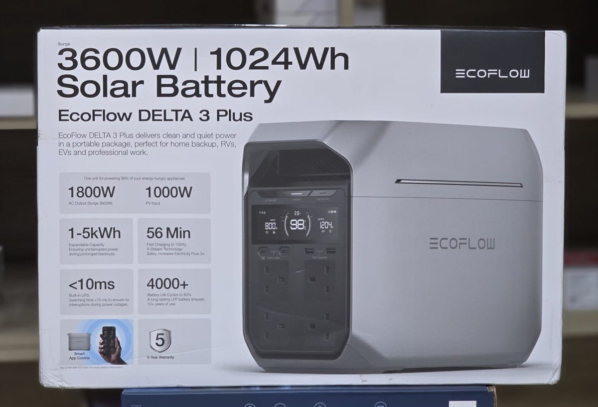 KypeITsolutions's tweet photo. Ecoflow power back up
River 3 kes 33500
River 3 plus kes 40500
E980 kes 60500
Delta 3 plus  kes 107,000
Delta 3 2000 air kes 100,000
Delta pro 3 kes 445,000

Call 0707311340 https://t.co/8HYkMRpJDn