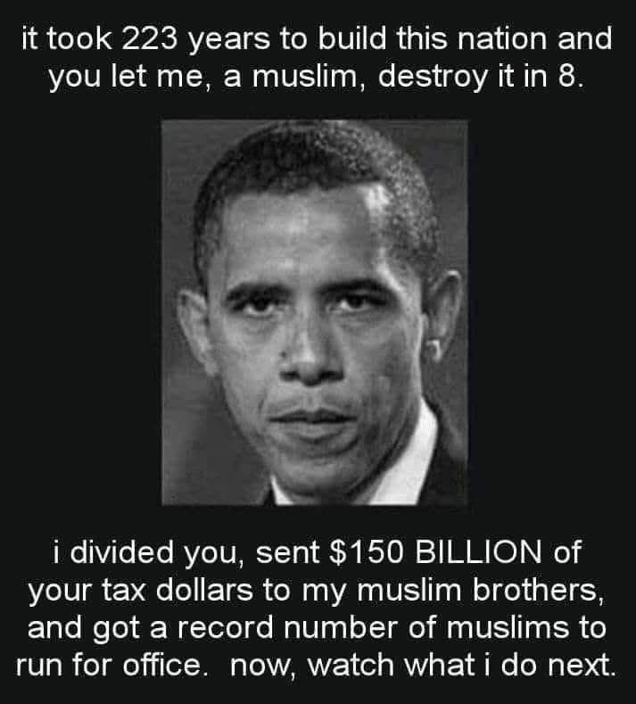 BrookeEames's tweet photo. @MrWhiplash_ Hope to see Obama in cuffs soon! I won’t hold my breath. https://t.co/GGT102fpB9